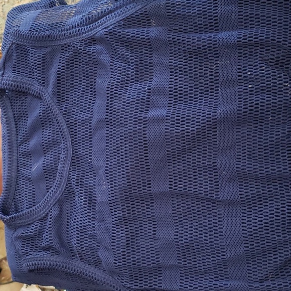 Karlywindow Crochet Swimsuit Cover-up in Sea Blue Size Medium NWOT - Picture 7 of 11